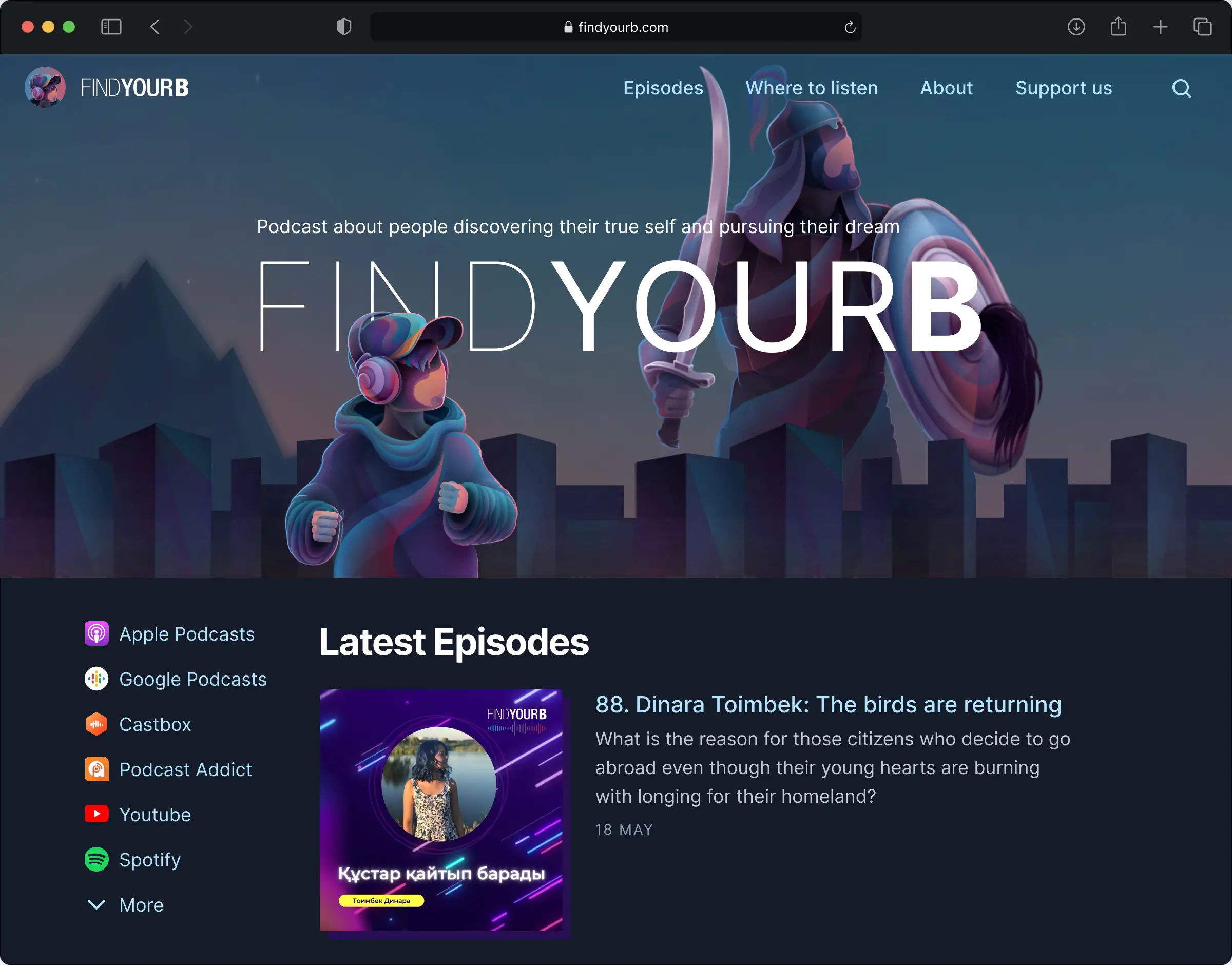 findyourb website main page