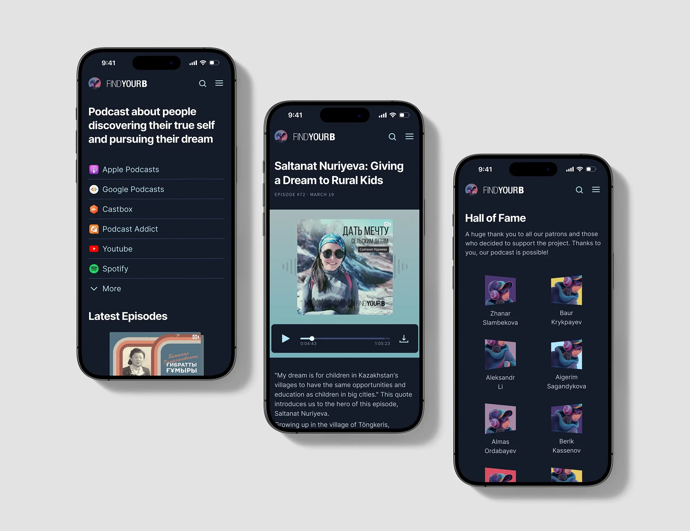 mobile version of the website